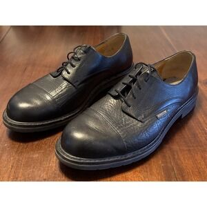Mephisto Men's Black Leather Comfort Shoes Size 11 Shock Absorber Oxford